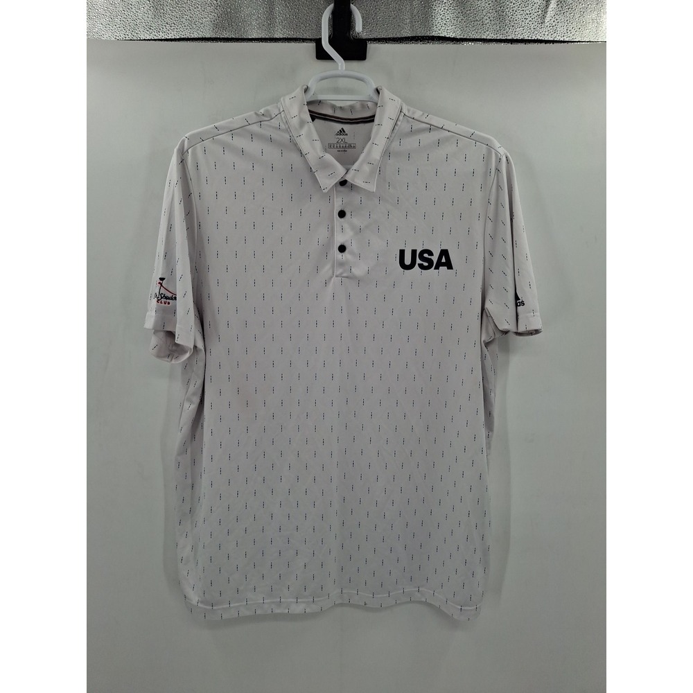 Adidas USA Mens XXL AOP Cheyenne Shadows Golf Club Polo Shirt